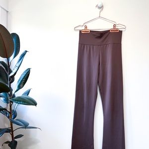 Cocoa Flare Pant - Brown - High Waist Leggings